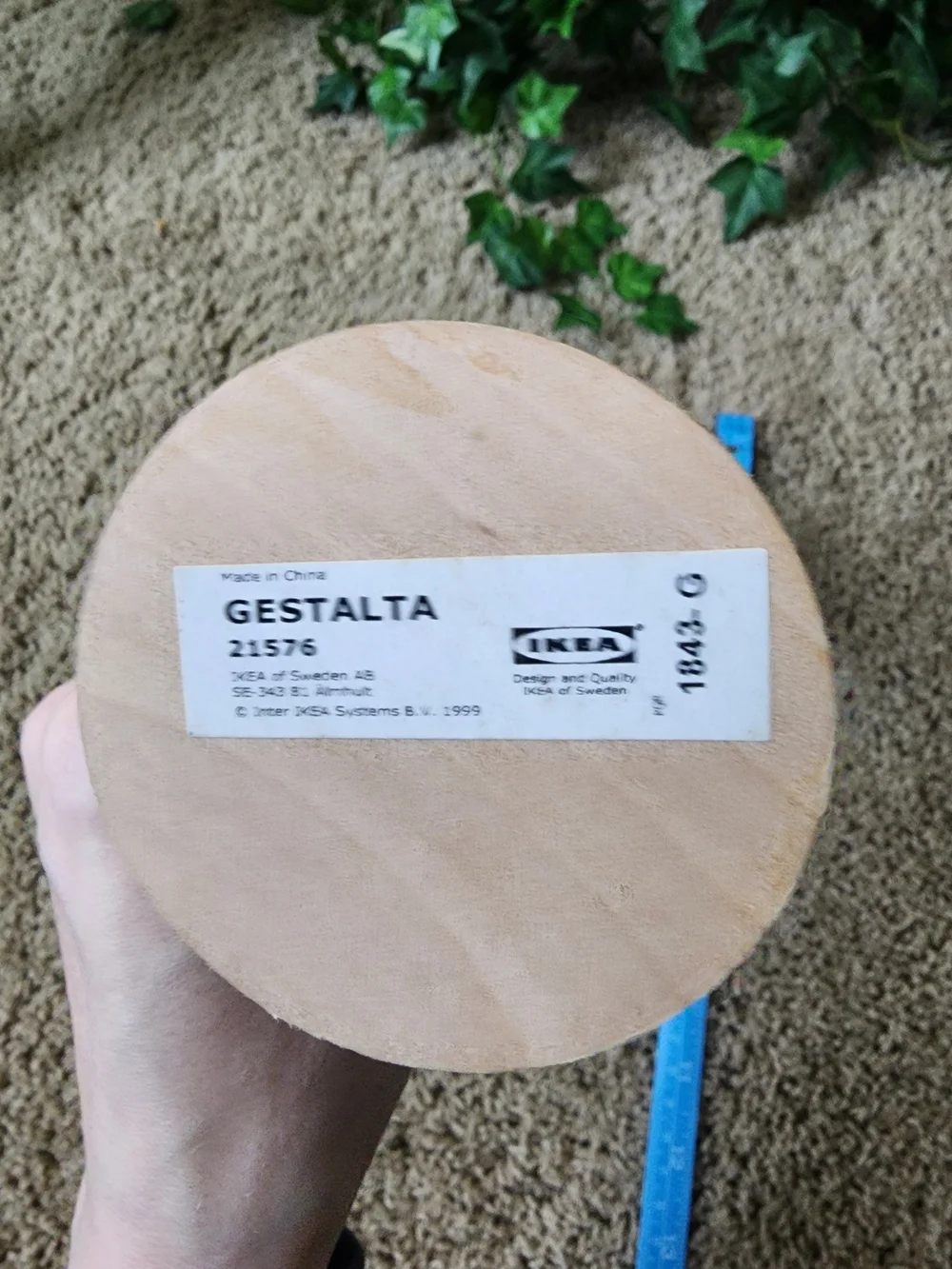 IKEA round wooden